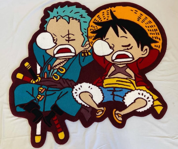 Zoro and Luffy custom tufted rug
