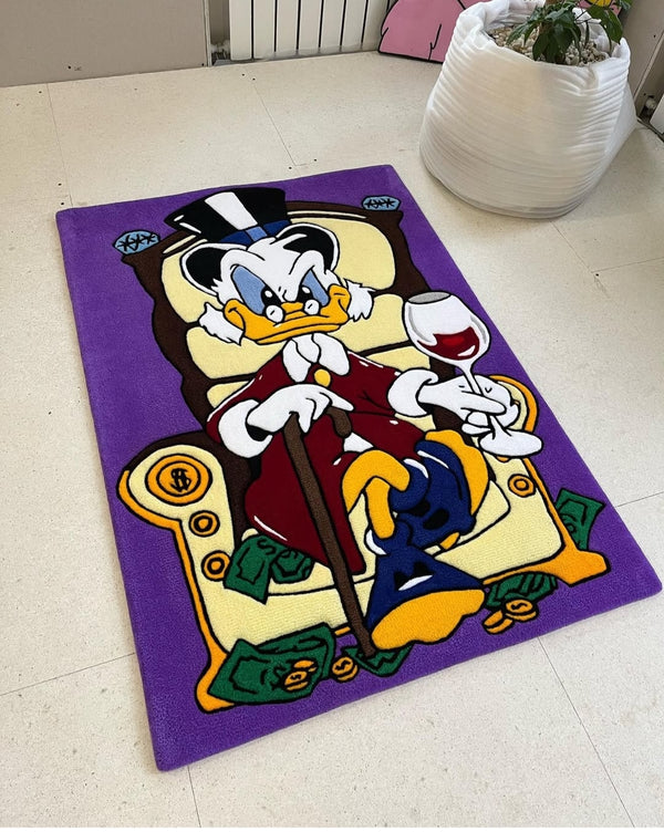 Mc Duck custom tufted rug