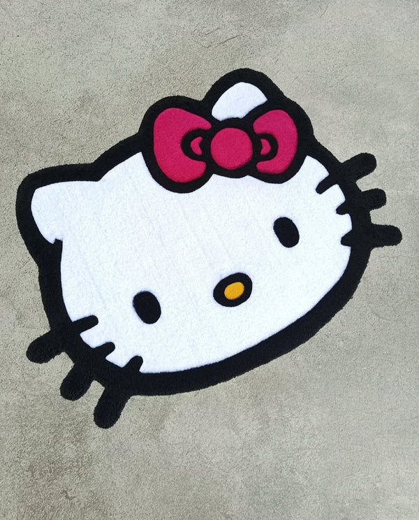 Hello kitty custom tufted rug
